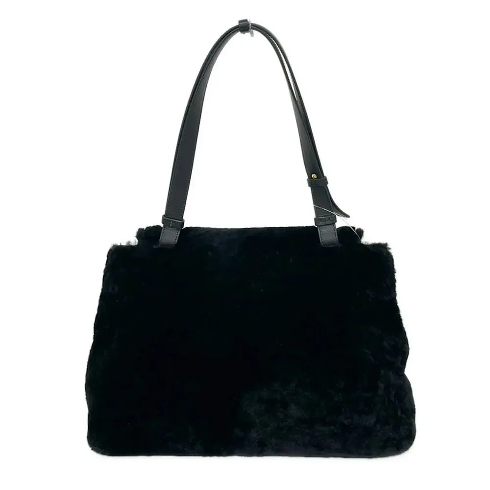Salvatore Ferragamo Shoulder Bag Mouton Calf Leather